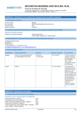 Securitan bonding ADH 90.8.30A - 18.9L - SDS